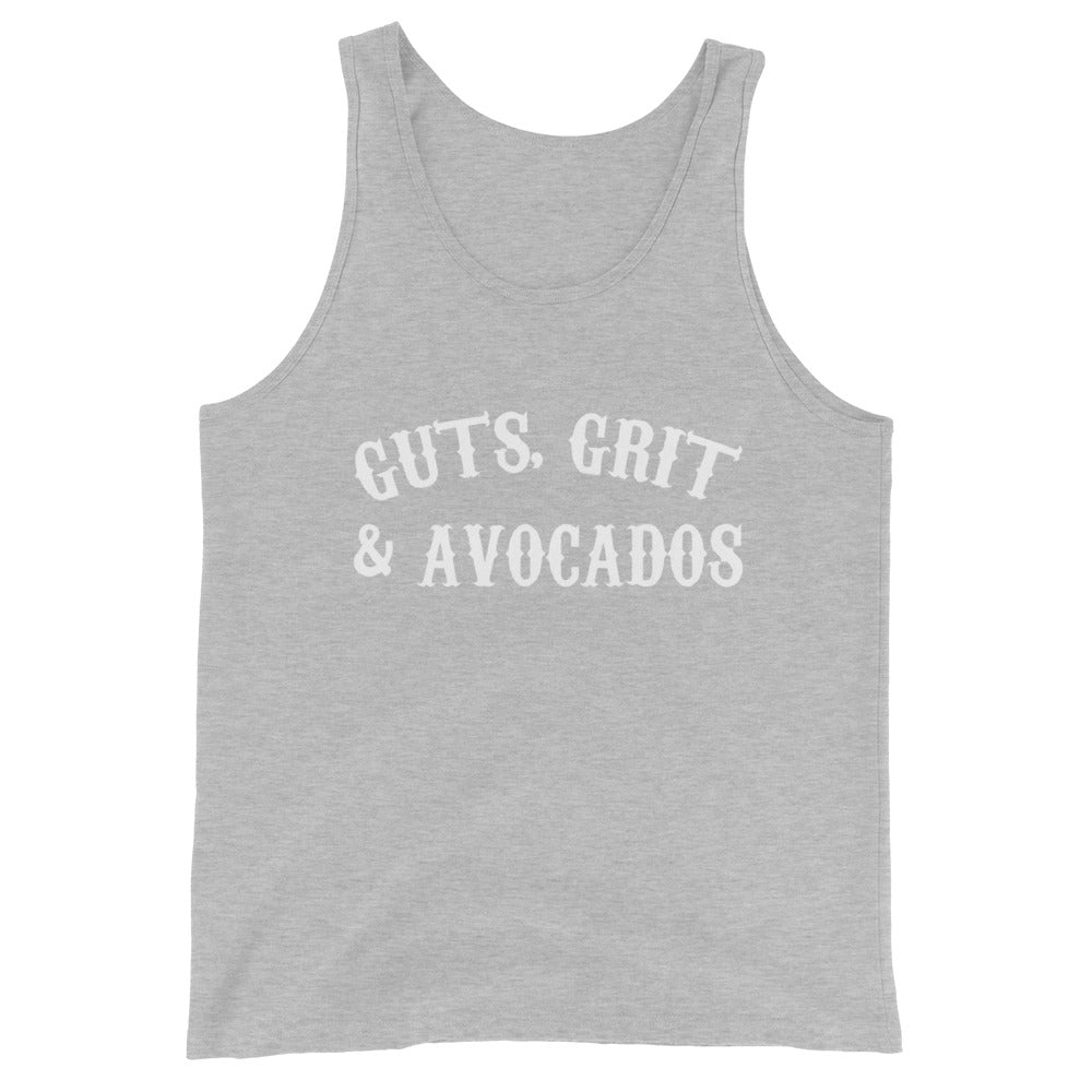 Guts Grit And Avocado Unisex Tank Top