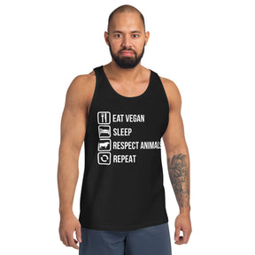 Eat Vegan Sleep Respect Animal Tank Top