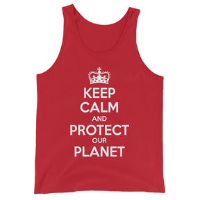 KEEP CALM PROTECT OUR PLANET  Unisex Tank Top