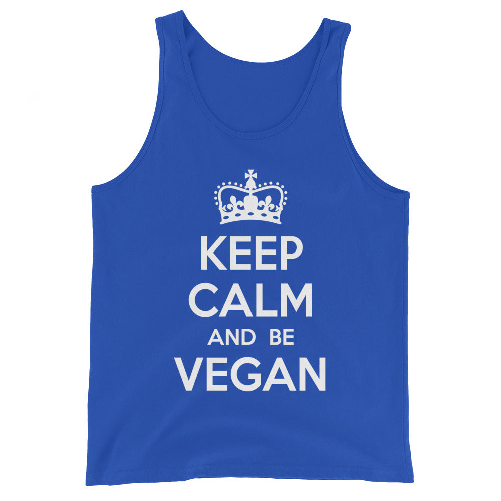 KEEP CALM BE VEGAN Unisex  Tank Top