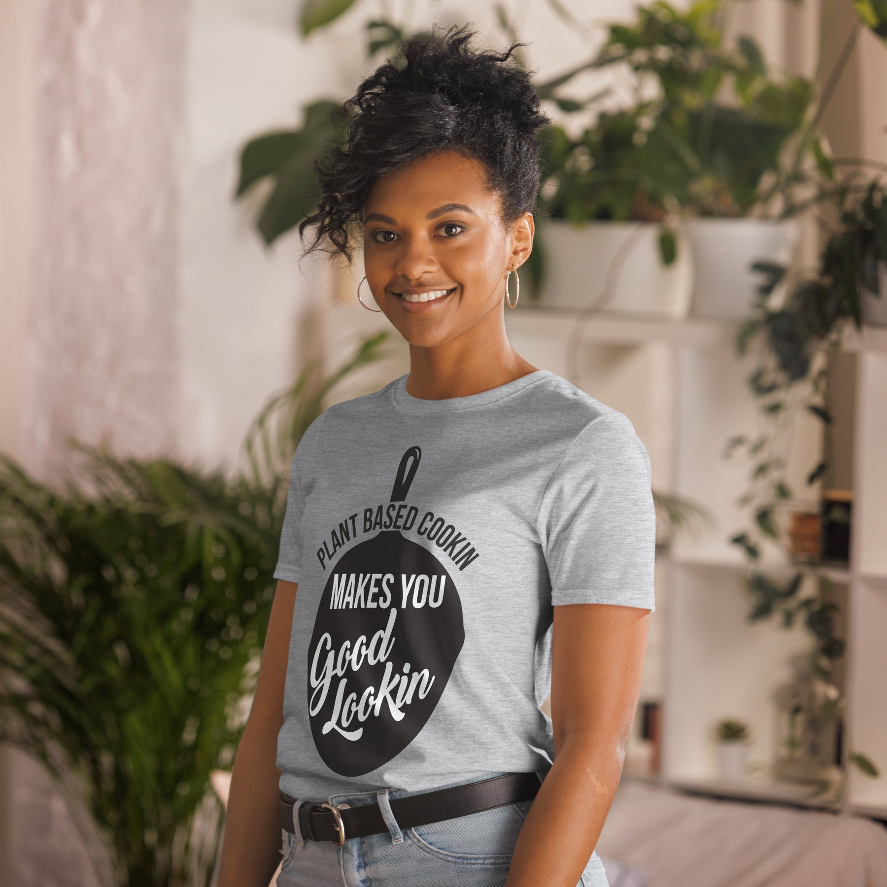 PLANT BASED COOKIN' Short-Sleeve T-Shirt