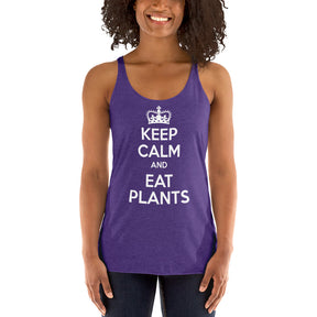 KEEP CALM EAT PLANTS Women's Tank