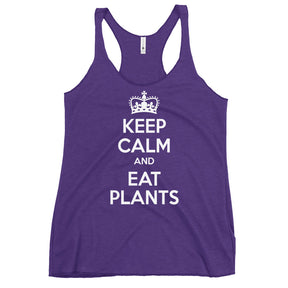 KEEP CALM EAT PLANTS Women's Tank